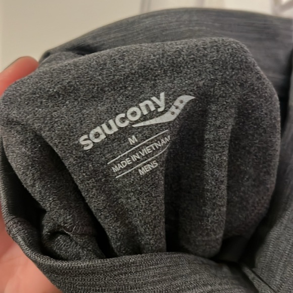 Saucony Solstice Tights in Black Heather (dark gray) - Picture 8 of 10